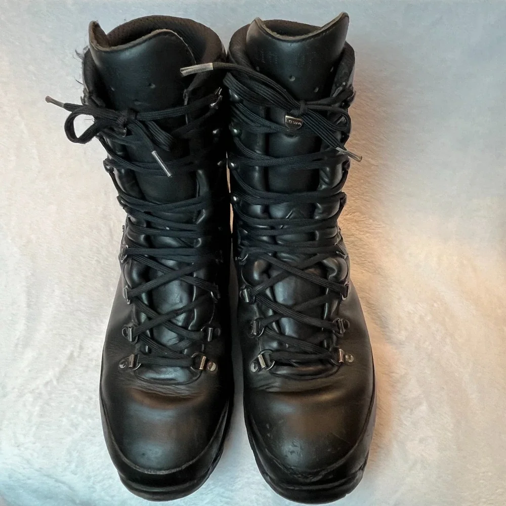 LOWA Combat Boot GTX Gore-Tex Mens US 12 Black Leather Tactical Military Vibram - Picture 8 of 9